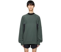 Green Relaxed-Fit Sweatshirt