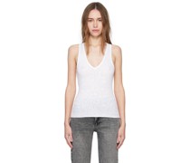 White Gemma Tank Top