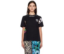 Black Patchwork T-Shirt