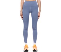 Blue High-Rise Leggings