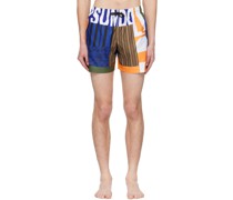 Multicolor Print Swim Shorts