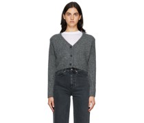 SSENSE Exclusive Gray Cropped Cardigan