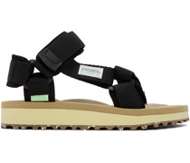 Black & Beige DEPA-2Cab Sandals