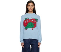 Blue Happy Tomatoes Sweater