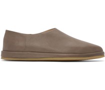 SSENSE Exclusive Taupe 'The Mule' Loafers