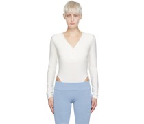 White Rayon Bodysuit