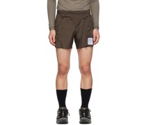 Brown Drawstring Shorts
