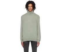 Green Roll Neck Sweater