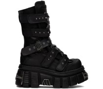 Black New Rock Edition Gamer Ankle Boots