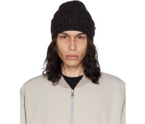 Black Mouline Beanie