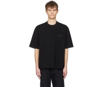Black Paneled T-Shirt
