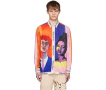 Multicolor 'A Boy & Girl Portrait' Shirt