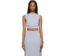Blue Mode Tuck Tank Top