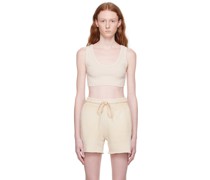Beige Capri Crop Tank Top