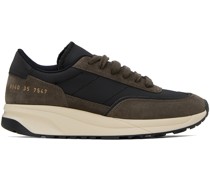 Brown & Black Track Technical Sneakers