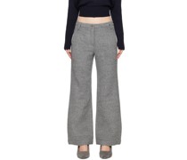 Gray Rounding Trousers
