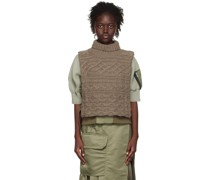 Brown Vented Turtleneck