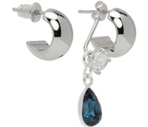 Silver Glint Huggie Earrings