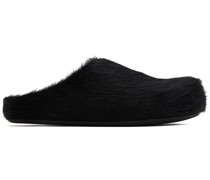 Black Fussbett Sabot Loafers