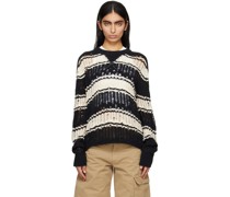 Black & Off-White Jaxon Sweater