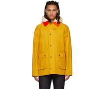 2 Moncler 1952 Yellow Barbour Edition Wight Short Down Coat