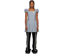 SSENSE Exclusive Black & White Pleated Minidress