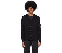 Black Y-Neck Cardigan