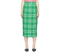 Green Pagina Midi Skirt