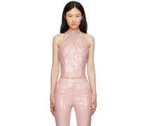 Pink Pailette Tank Top