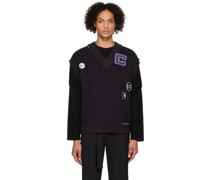 Black 'Winter Voyage' Sweater