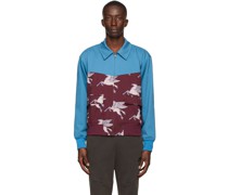 Blue & Burgundy Pegasus Jacket