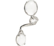 Silver Drip Left Earring