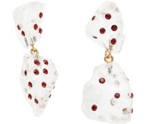 Red Pietra Dura Earrings
