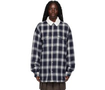 Navy Check Jacket