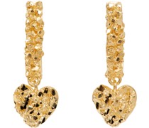 SSENSE Exclusive Gold Open Heart Hoop Earrings