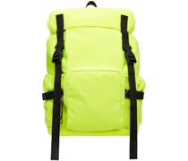 Yellow Nylon Canvas Backpack
