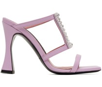 Purple Hoya Heeled Sandals