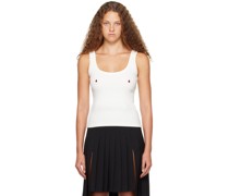 White Coccinelle Tank Top