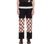 Black Check Trousers