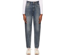 Blue 'The High Waist Curved' Jeans