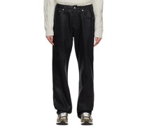 Black Waxed Jeans