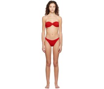 Red Jean Bikini