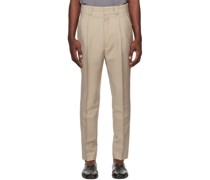 Beige Suit Trousers