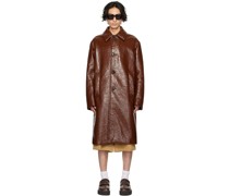Brown Crinkled Coat