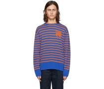 Blue & Orange Intarsia Sweater