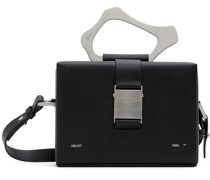 Black Solely Box Messenger Bag