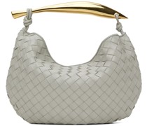 Gray Sardine Top Handle Bag