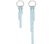 SSENSE Exclusive Silver & Blue Shanon Earrings