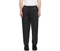 Black Check Trousers