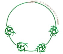 SSENSE Exclusive Green Mini Coral Twist Necklace